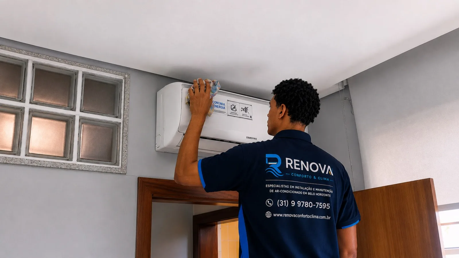 Manutenção preventiva de ar-condicionado em Belo Horizonte realizada pela Renova